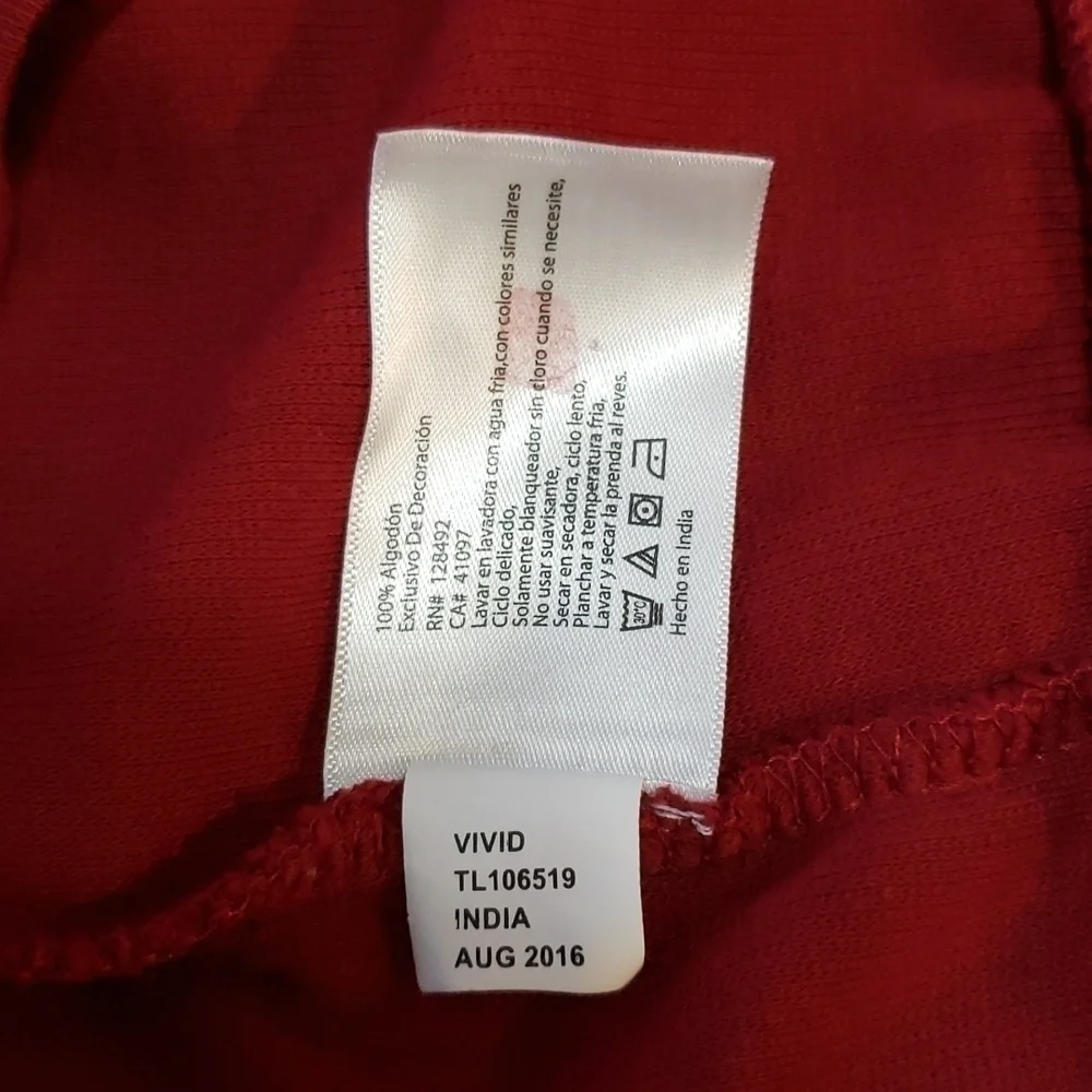 GREG NORMAN COTTON DARK RED QUARTER ZIP SIZE XL